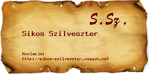 Sikos Szilveszter névjegykártya